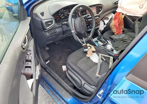 2017 Hyundai Ioniq Blue from USA, damaged, VIN KMHC65LC8HU031639